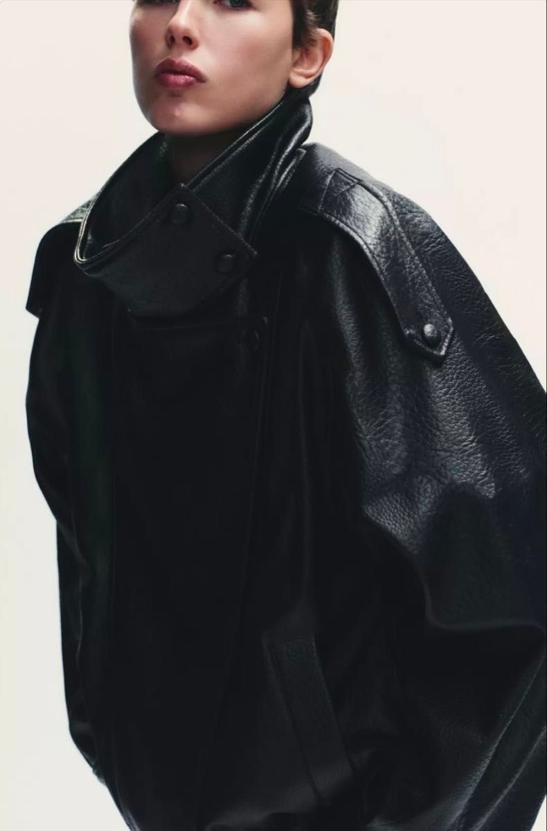 新品未使用】ZARA ザラ フェイクレザージャケット S（7〜9号）｜Yahoo