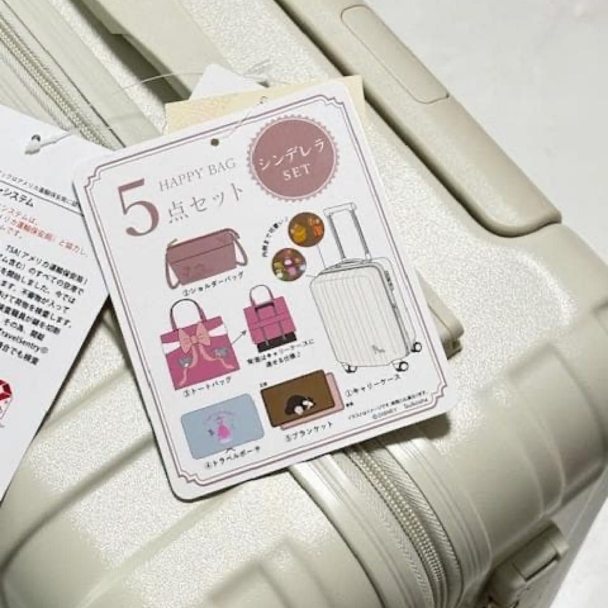 HAPPY BAG ちはる しまむら シンデレラ キャリーケース ディズニー