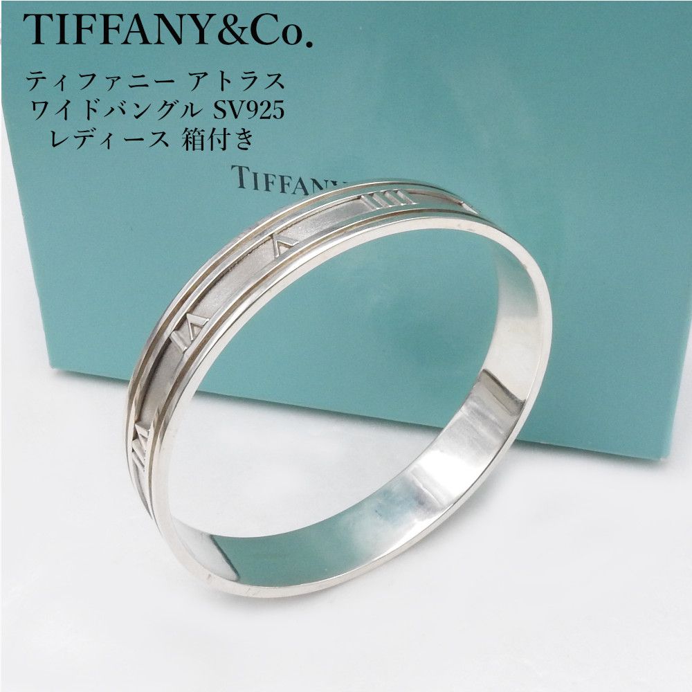 希少品 TIFFANY&CO ティファニー アトラス ワイドバングル SV925