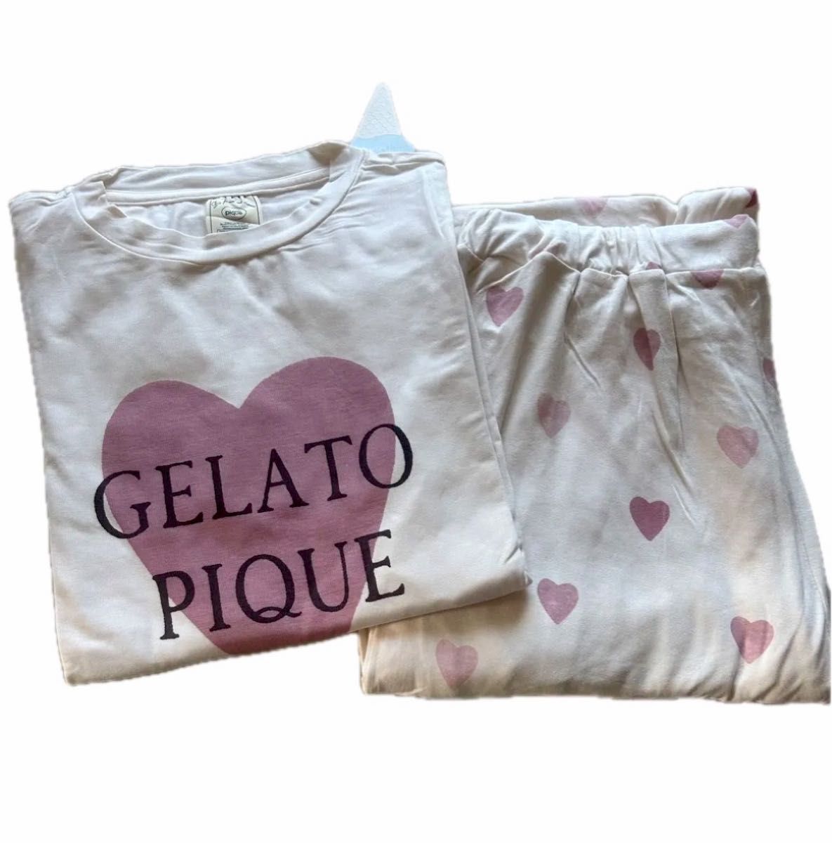 新品未使用】ジェラートピケ GELATO PIQUE ハート柄 ピンク パジャマ