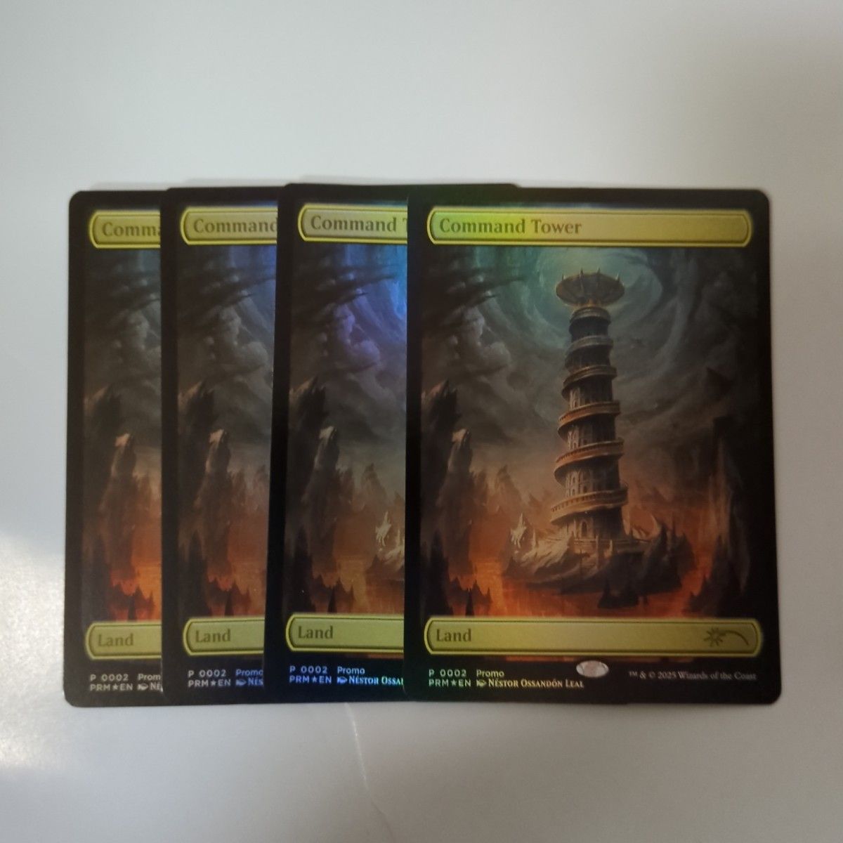 MTG Command Tower 統率の塔 プロモ foil 4枚セット 英語版｜Yahoo
