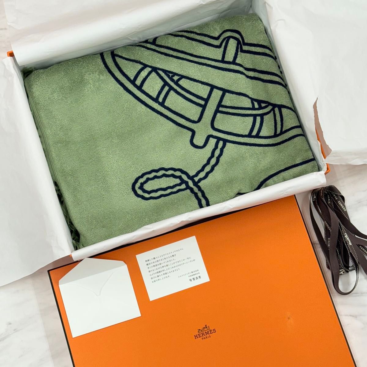 新品未使用 HERMES エルメス 2025年 イヤーズギフト バスタオル｜Yahoo
