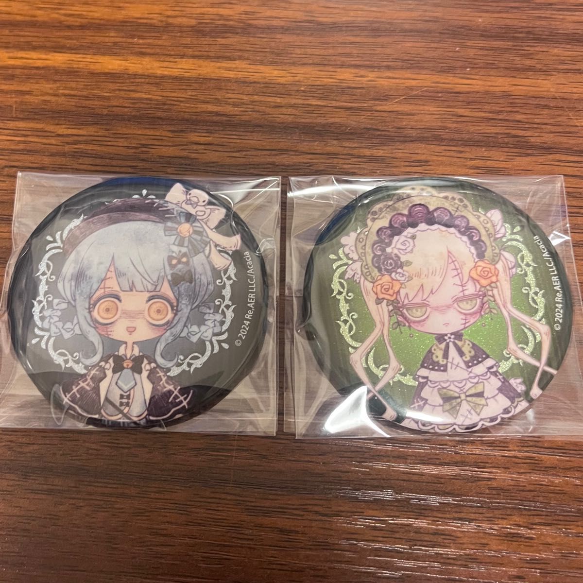 魔法少女ノ魔女裁判 人形化 缶バッジ グリッター缶バッジ 橘シェリー