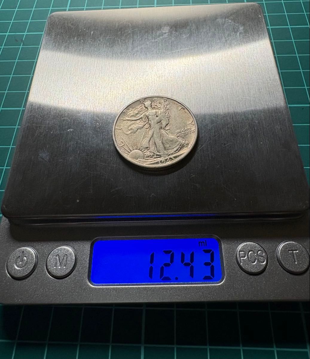 1943年 ウォーキングリバティ ハーフダラー銀貨【Sミントマーク