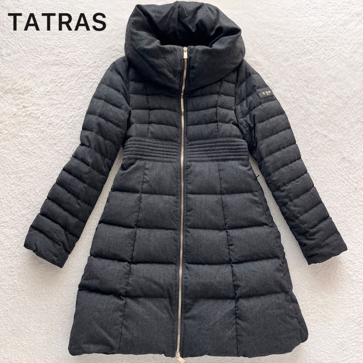 美品 TATRAS タトラス ダウンコート ロングコートLTA2FW4216 ショール