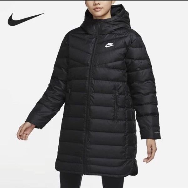 新品 ナイキ NIKE レディース ダウンコート ベンチコート ブラック 黒