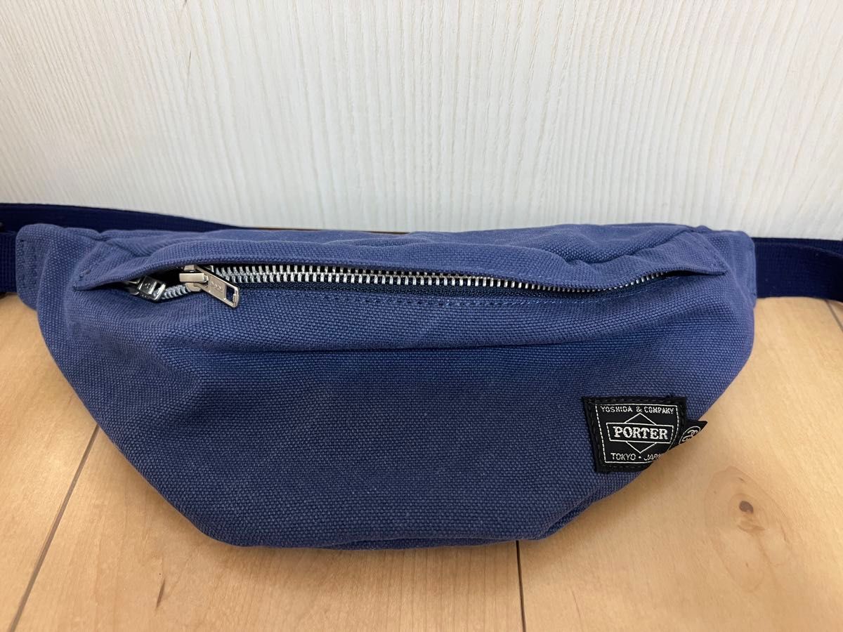 PORTER STUSSY ウエストバッグ ネイビー ボディバッグ ポーター