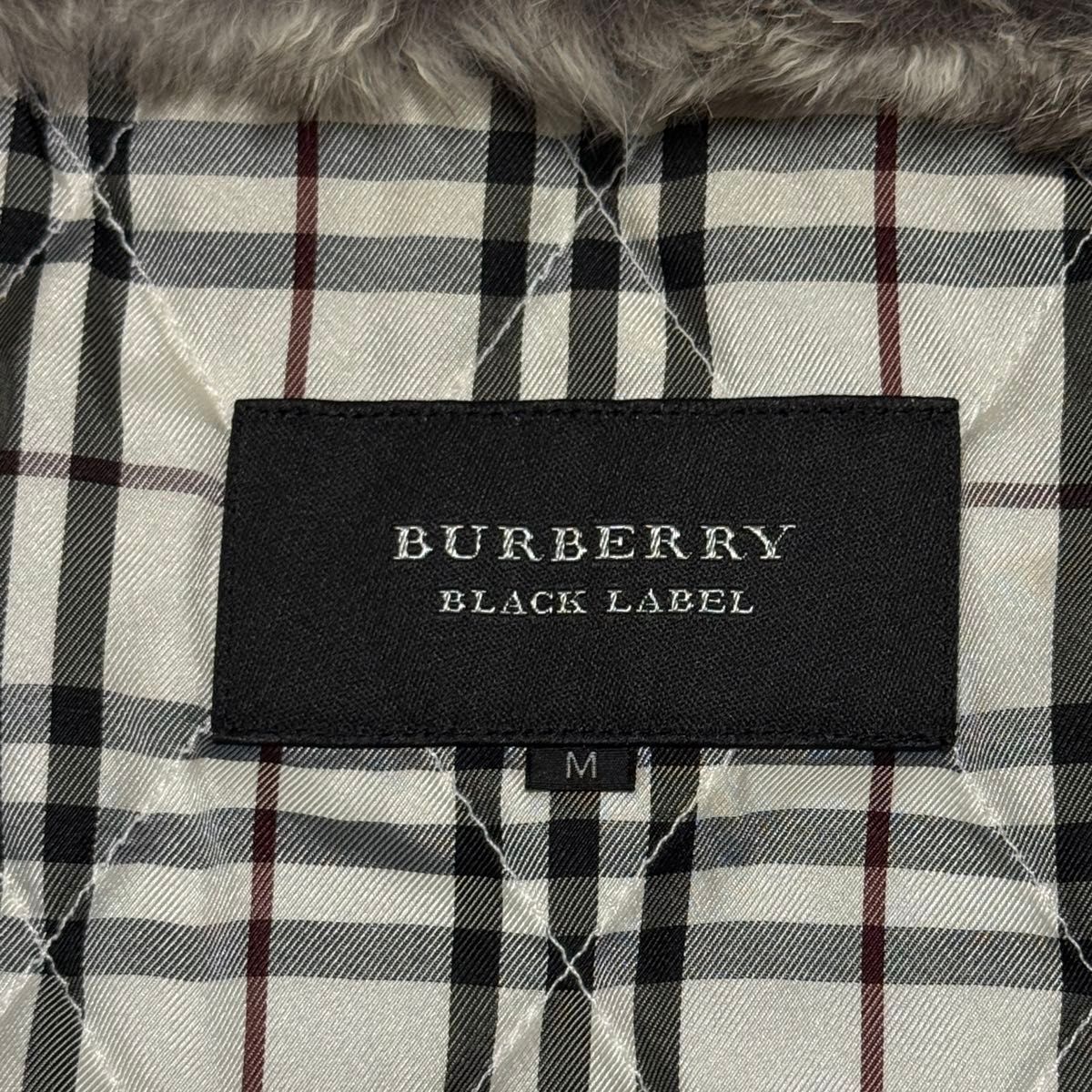 BURBERY BLACK LABEL バーバリーブラックレーベル RABBIT FUR