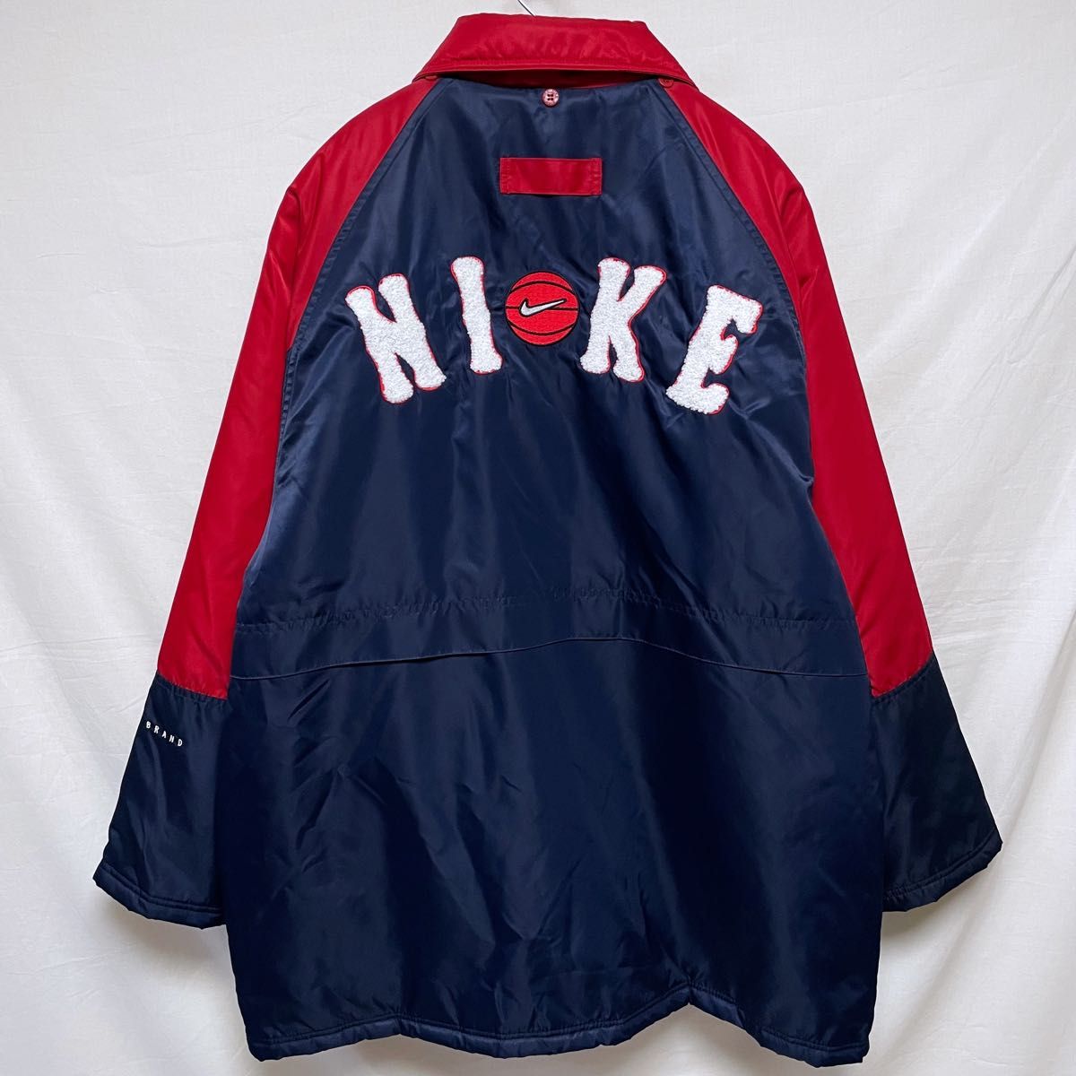 90s NIKE】ベンチコート ナイロンジャケット オールドスクール バスケ