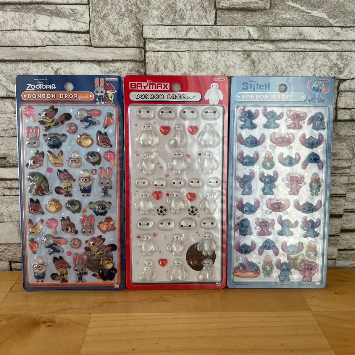 正規品 ディズニー ボンボンドロップシール ズートピア ベイマックス