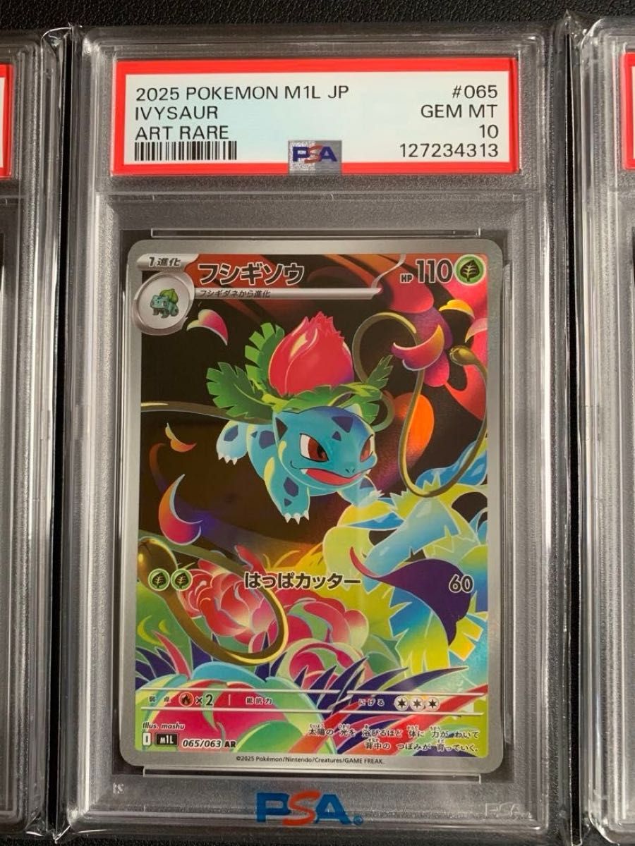 PSA10 3連番 メガフシギバナex SAR フシギソウAR フシギダネAR