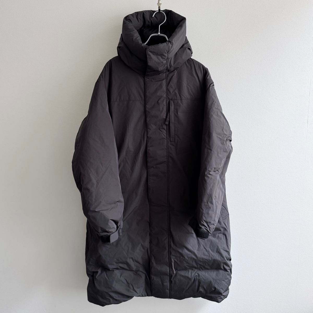希少 MUJI Labo 紳士 フード付きダウンコート ブラック L 24aw
