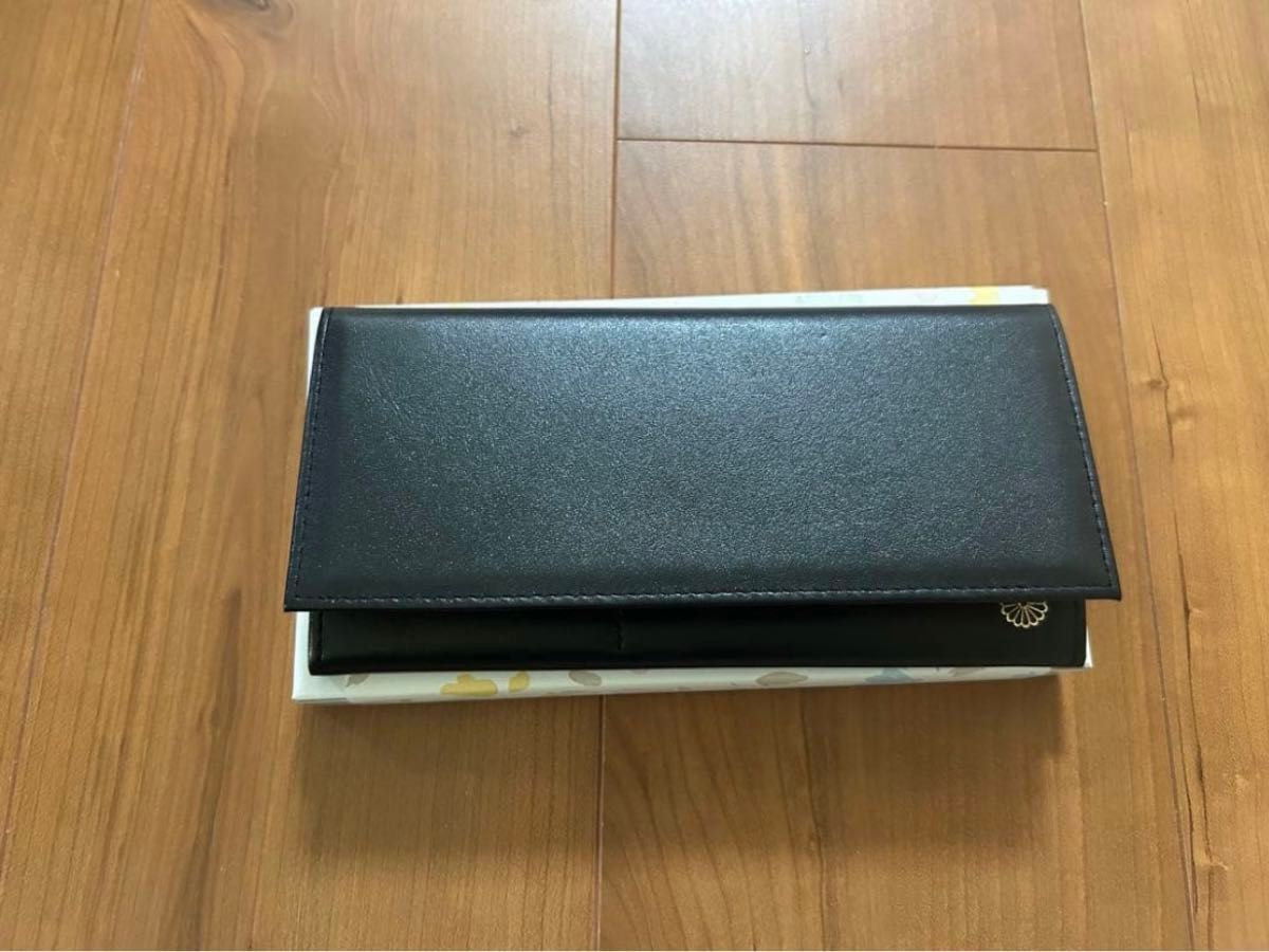 皇居限定 特製長財布 ブラック 黒 本革 菊葉文化協会 大安｜Yahoo