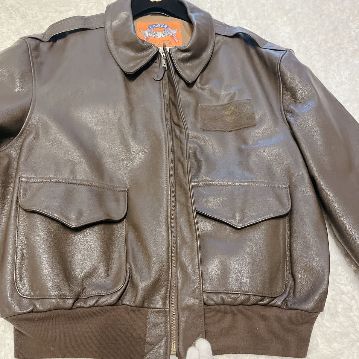 COOPER A2 フライトジャケット ゴートレザー ブラウン MADE in USA