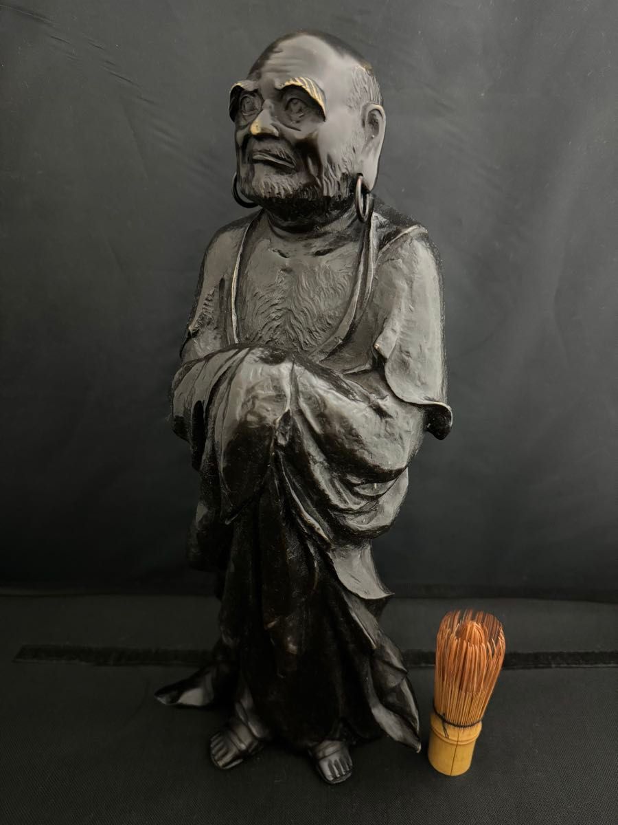 銅器 仏像 達磨祖師銅像 羅漢達磨仏像 彫刻 置物 開運 風水 工芸品