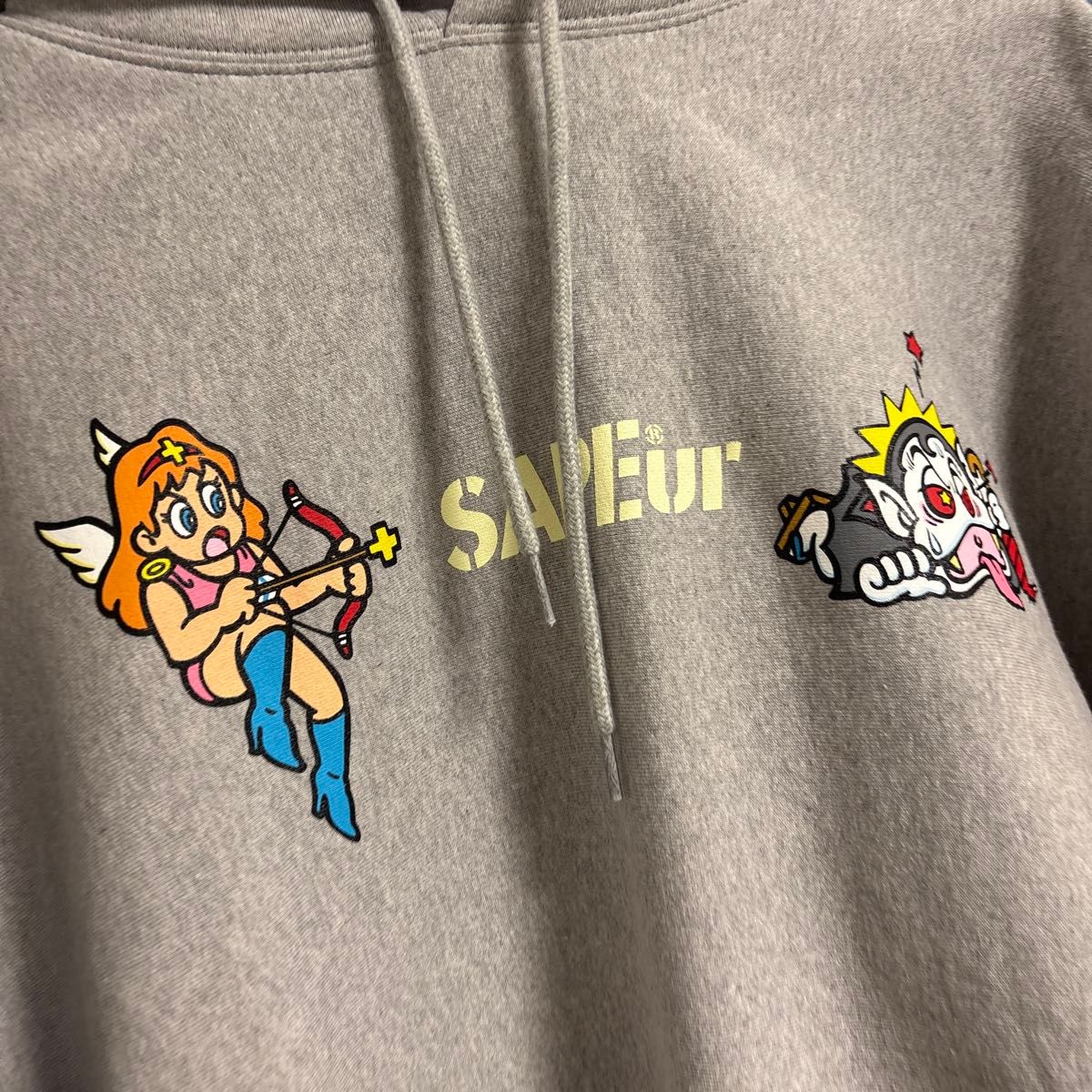 SAPEur サプール×ビックリマン ヘッドロココ パーカー XXL グレー