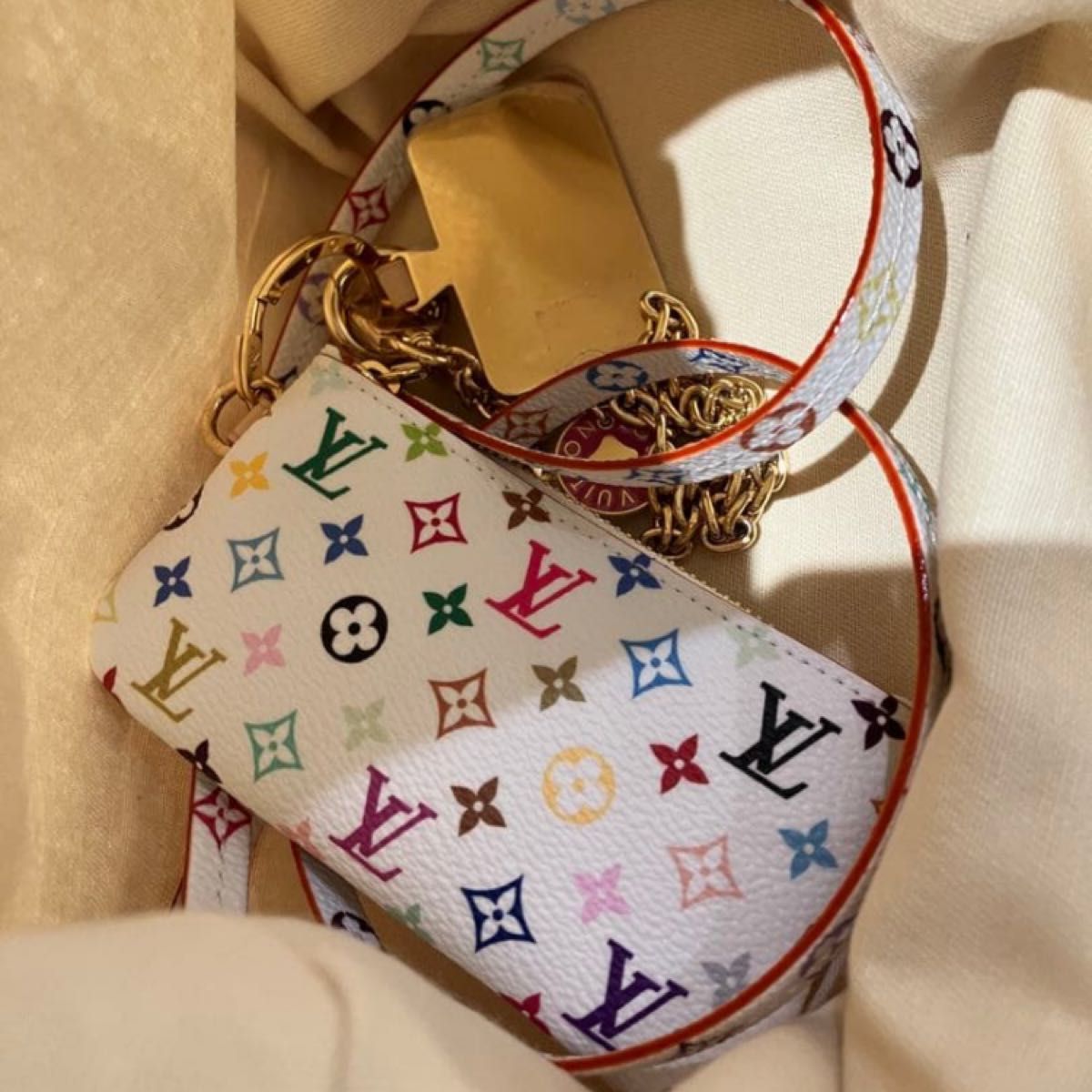 M14099 LV × TM フォン ホルダー ルイヴィトン 村上隆 新品 スマホ
