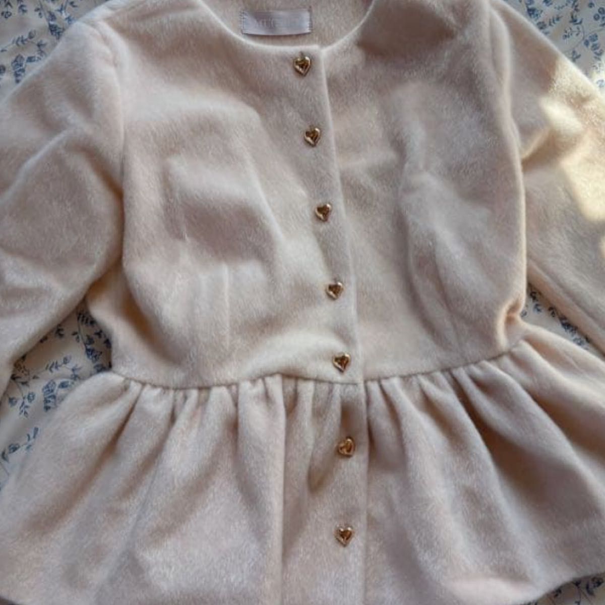 muguet heart button peplum tops ピンク ペプラム｜Yahoo!フリマ（旧