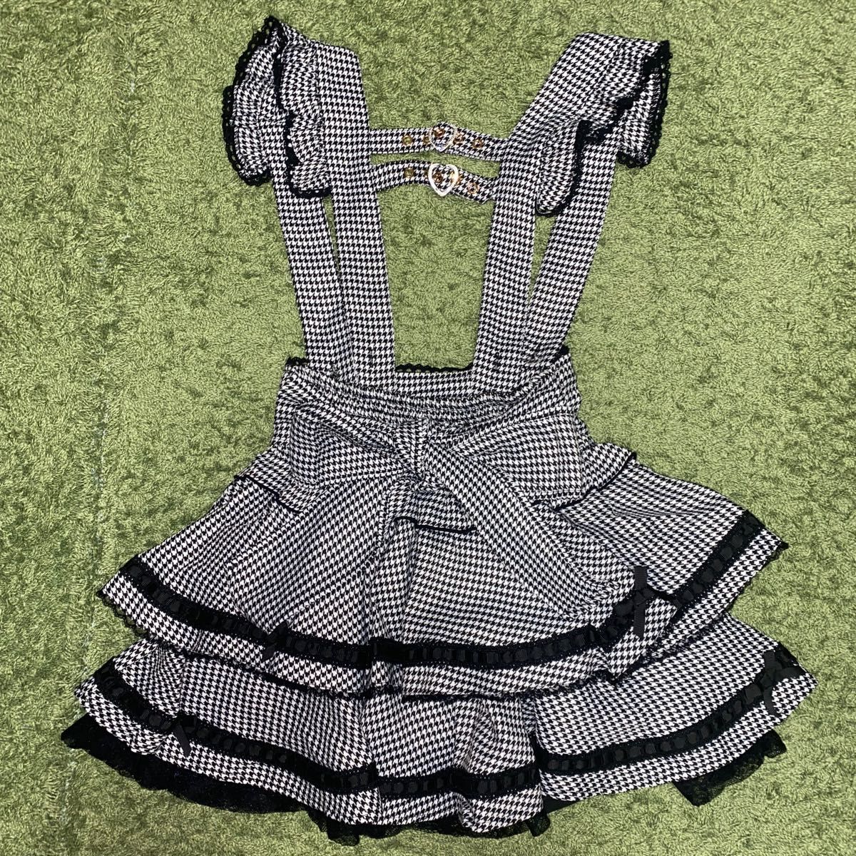 LIZLISA はしごリボンチェックティアードスカパン｜Yahoo!フリマ（旧
