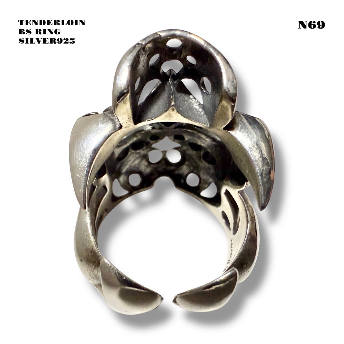 人気品 TENDERLOIN テンダーロイン T-SKULL RING BS ボルネオスカル