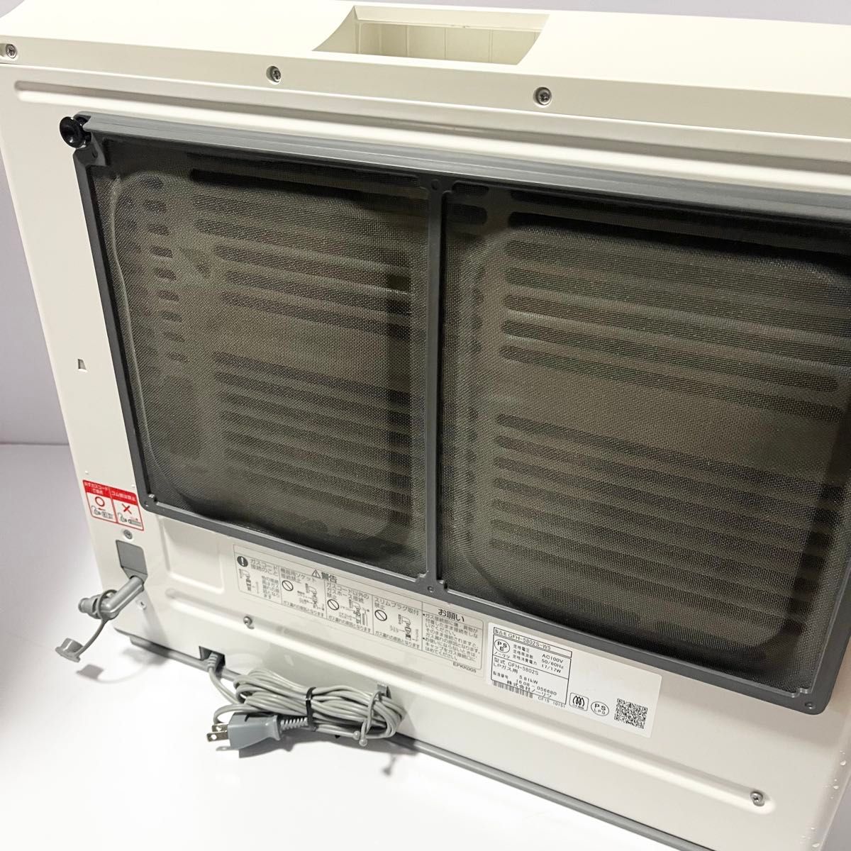 NORITZノーリツGFH-5802S-W5 ガスファンヒーターLPガス用 ホース付き