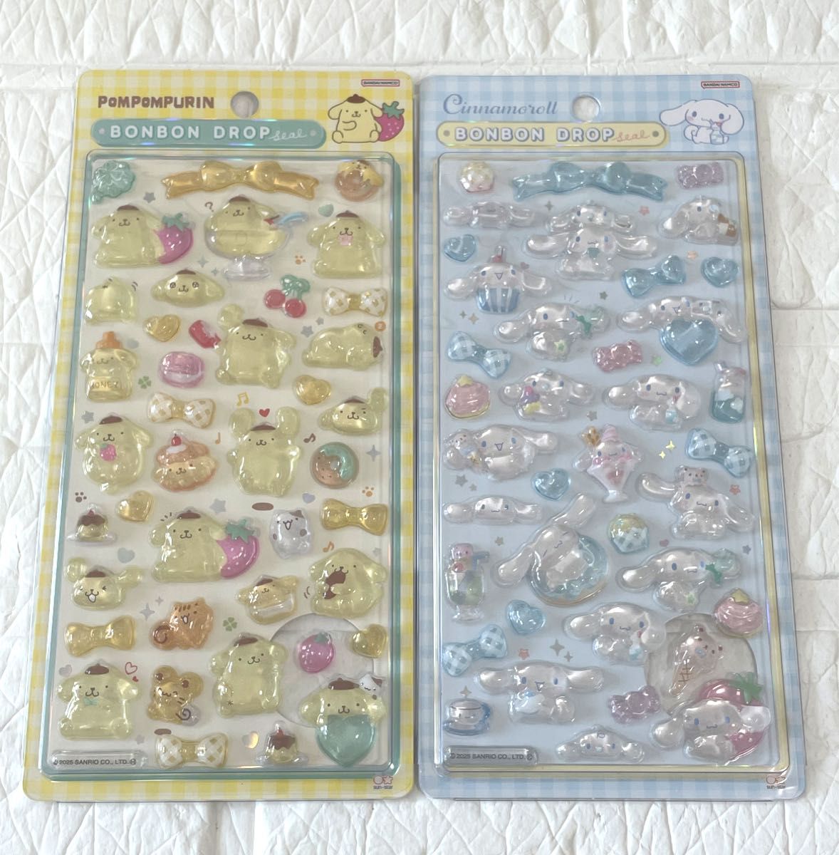 正規品】 サンリオ ボンボンドロップシール サン第二弾 8枚