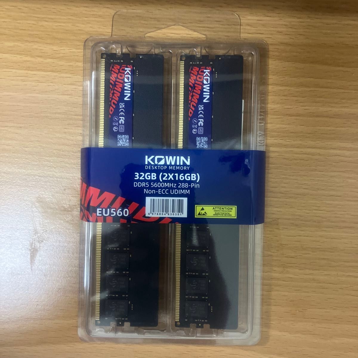 新品未開封】KOWIN DDR5 5600 メモリ EU560 32GB（16GB×2）｜Yahoo