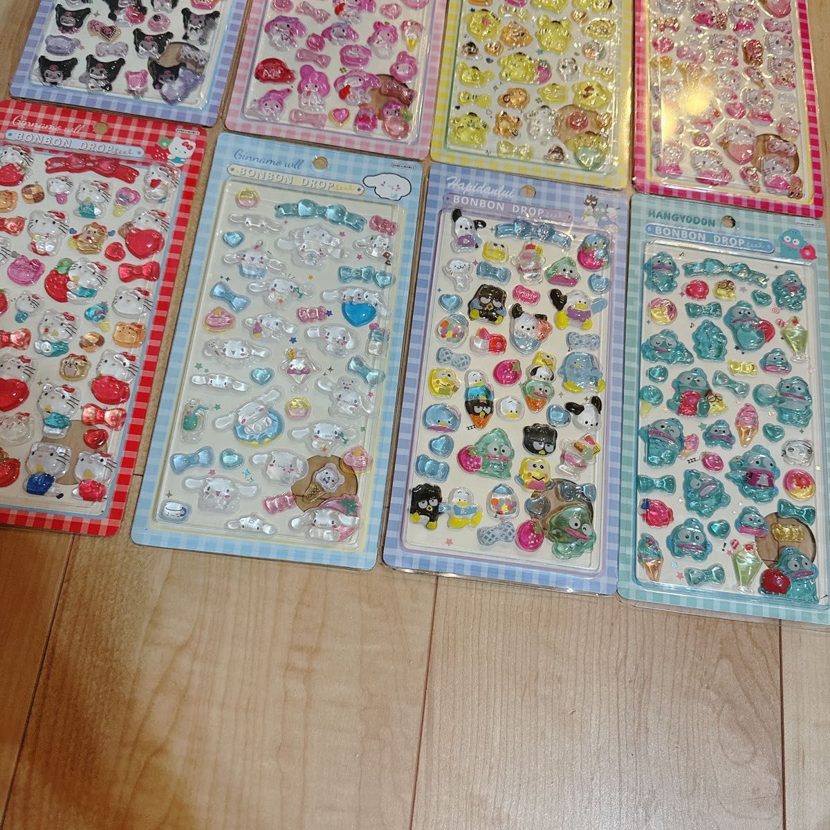 コンプリート サンリオ 第二弾 ボンボンドロップシール 8枚セット