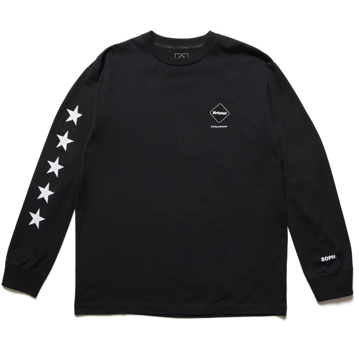 26SS新品L黒F C Real Bristol長袖Tシャツ5-STAR L/S TEEロンT