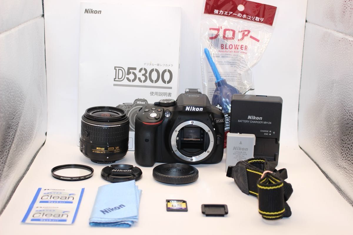 美品 Wi-Fi搭載 Nikon D5300 自撮り 動画 画面回転 ニコン デビュー