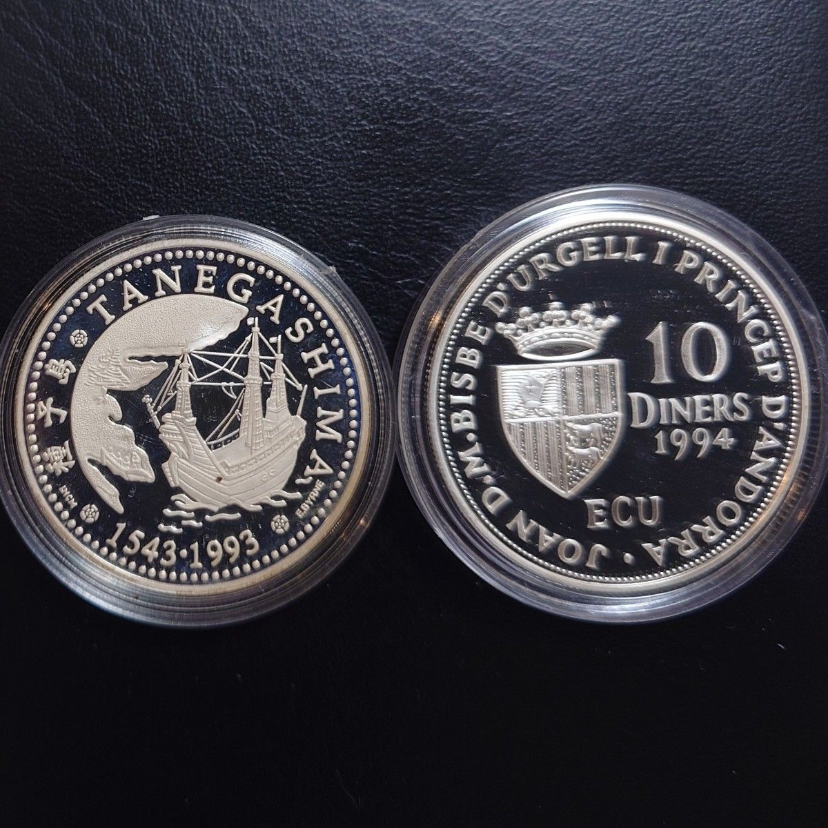 注文品 1993年 ポルトガル銀貨 200エスクード 種子島記念銀貨+1994年