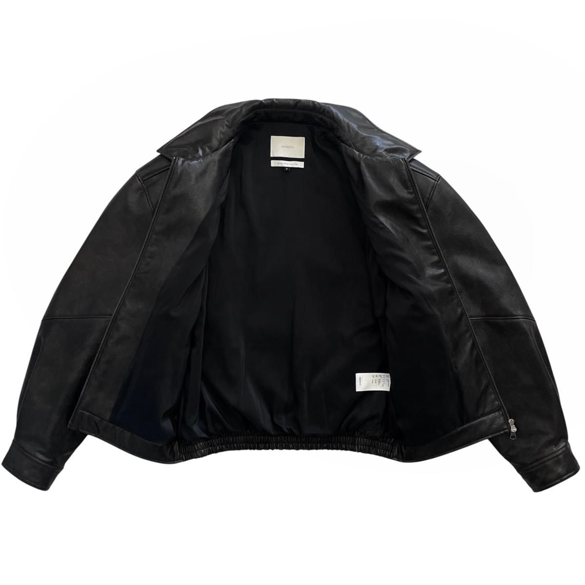 AMOMENTO Synthetic Leather Blouson アモーメント ブルゾン
