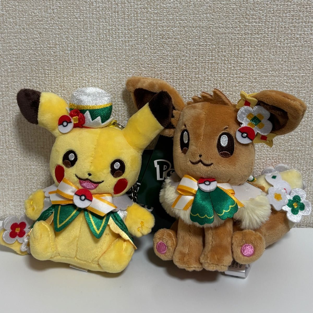 ポケパークカントー ぬいぐるみマスコット ピカチュウ イーブイ 2体