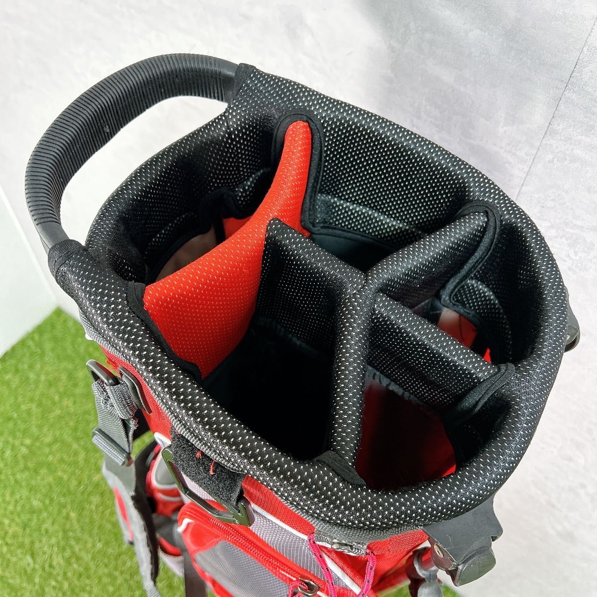 Cobra コブラ キャディバッグ 赤 レッド スタンド式 フード無し ゴルフ