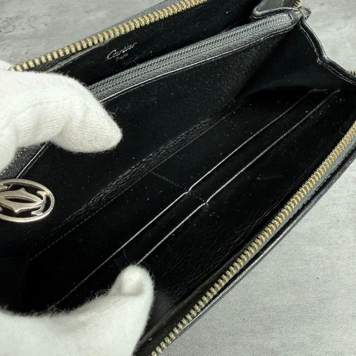 良品】Cartier カルティエ ラウンドファスナー 長財布 マルチェロ