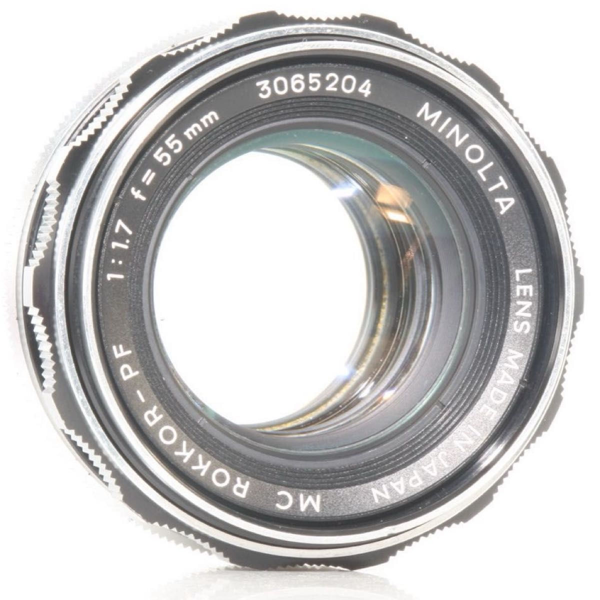 整備品 MINOLTA MC ROKKOR-PF 55mm F1 7 単焦点レンズ オールドレンズ
