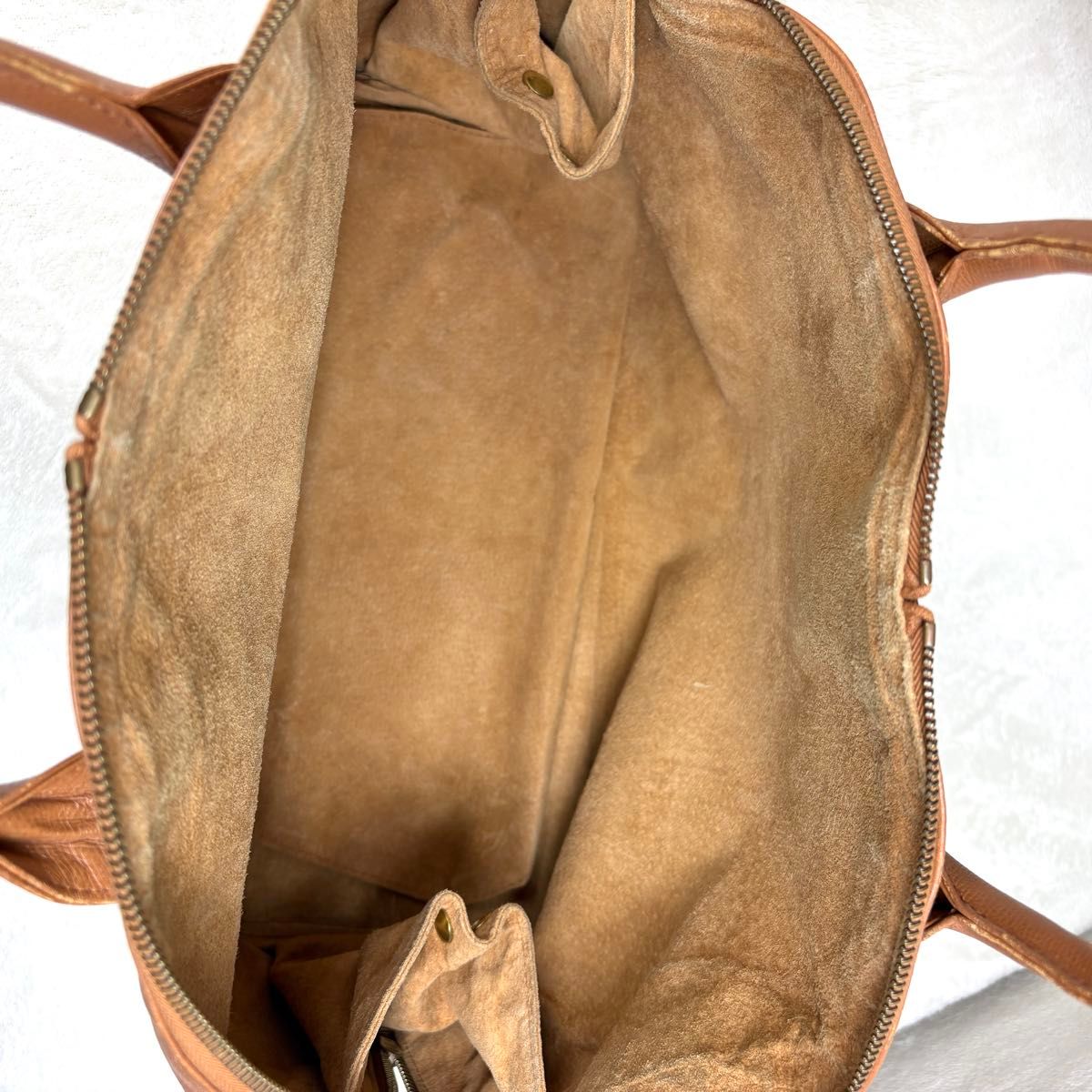 MCM エムシーエム ボストンバッグ ハンドバッグ ブラウン レザー