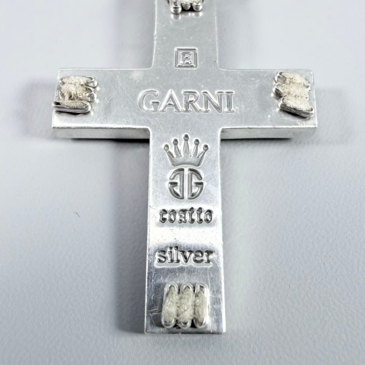 廃盤 GARNI ガルニ SILVER SV 925 coallo クロス ペンダント チャーム