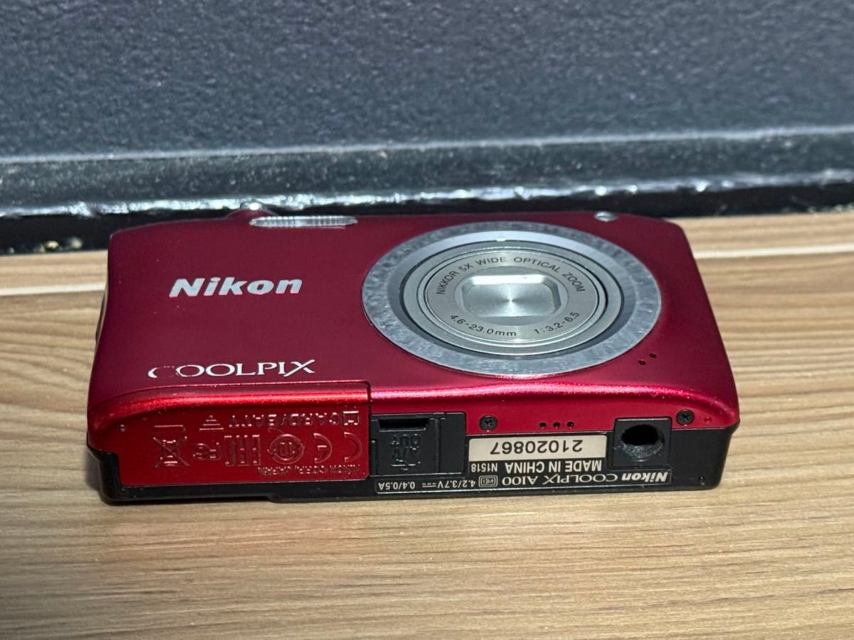 Nikon COOLPIX A100 レッド コンパクトデジタルカメラ｜Yahoo!フリマ