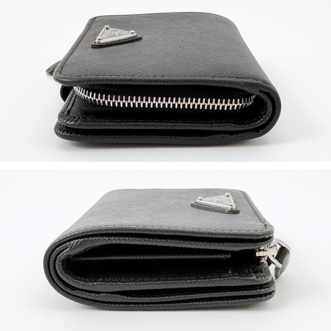 定価13万【極美品】 プラダ PRADA 二つ折り財布 サフィアーノ レザー