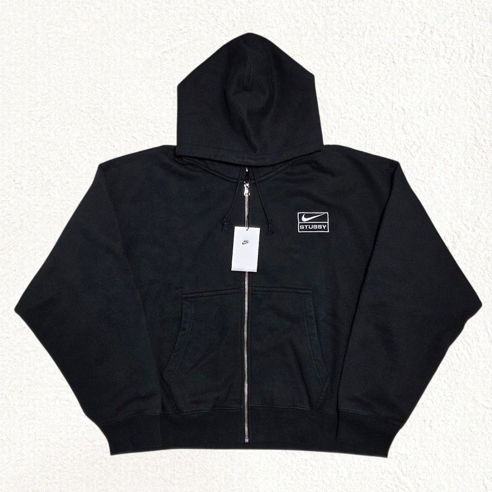 新品】Stussy x Nike Fleece Zip Hoodie フーディー パーカー ブラック