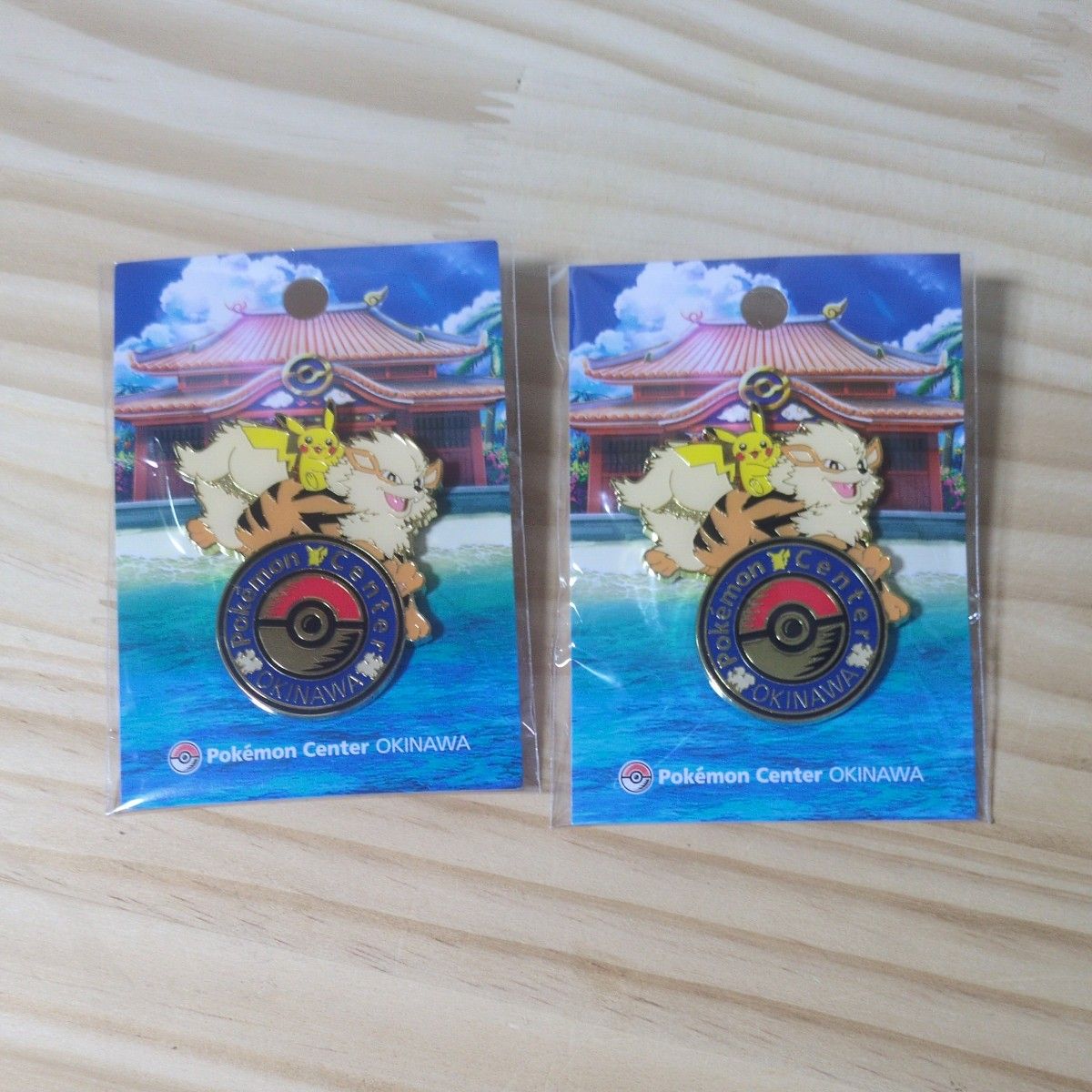 ロゴピンズ オキナワ 沖縄限定 2個セット ウインディ ピカチュウ
