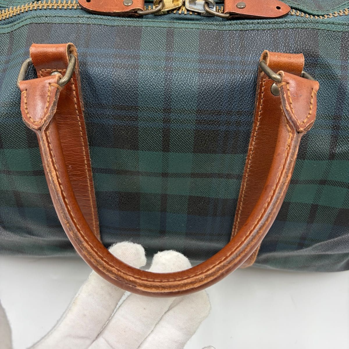 POLO LAUREN RALPH ラルフローレン ボストンバッグ PVC 2way チェック