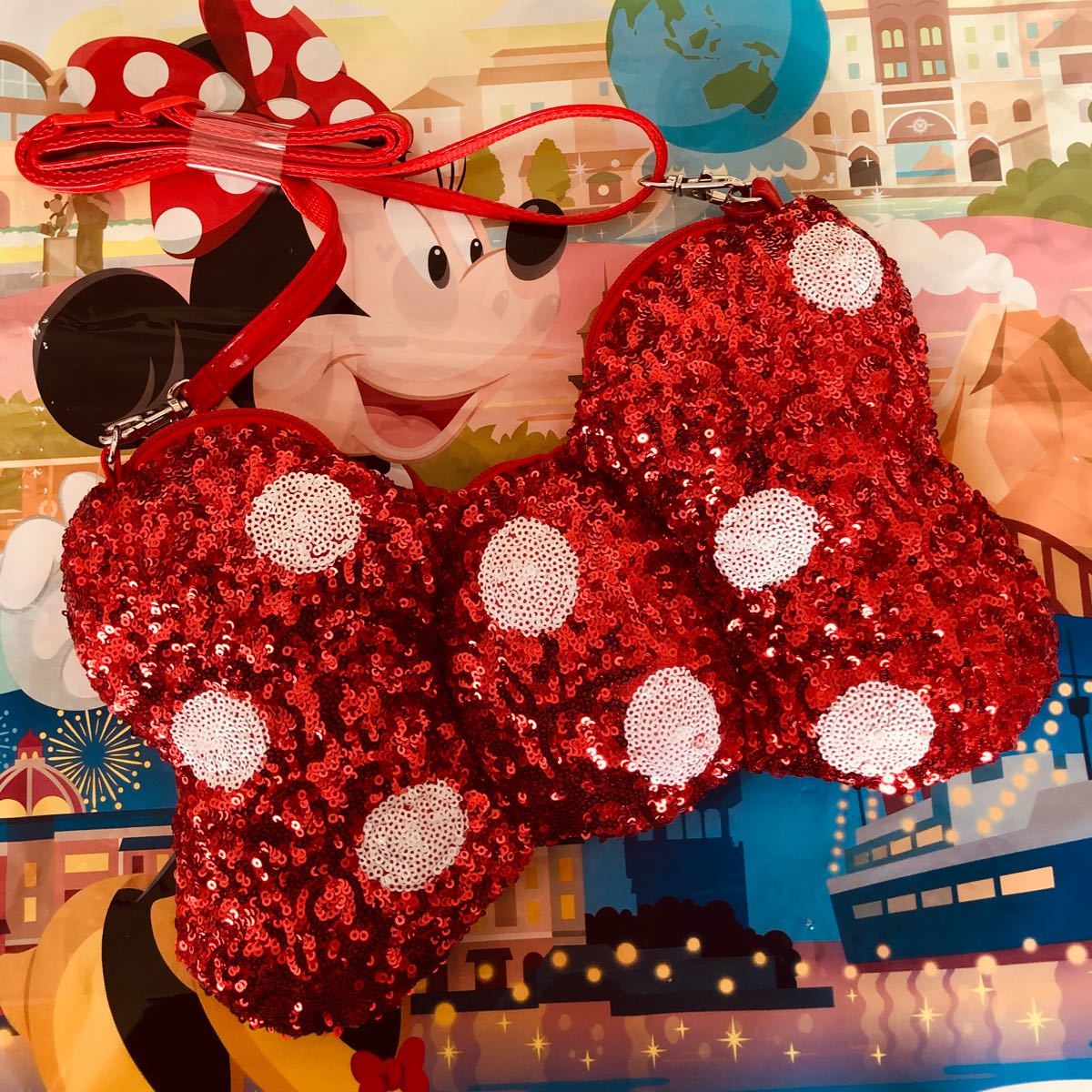再販】ディズニーリゾート ミニー スタイルスタジオ リボン ポシェット