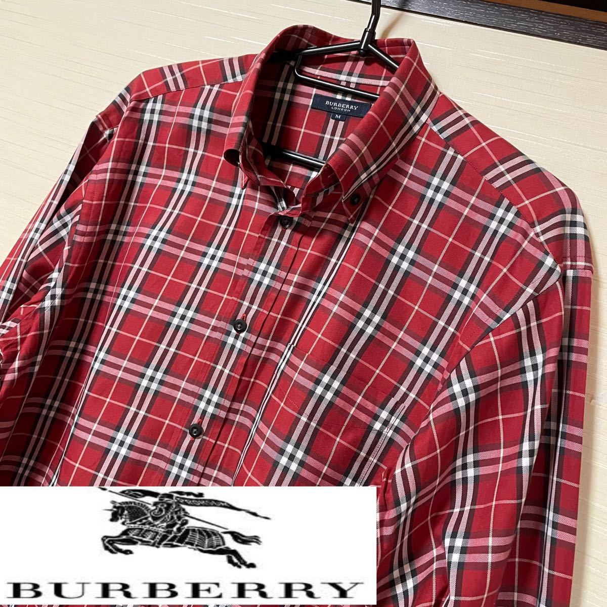 BURBERRY バーバリー 赤チェック 長袖シャツ ノバチェック｜Yahoo