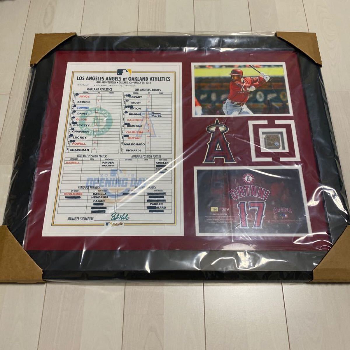 世界250限定 まさにMLB大谷翔平選手の始まり。デビュー記念フレーム