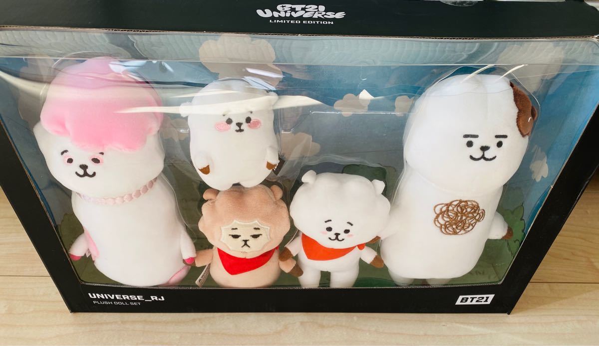 BTS BT21公式 ユニバース RJファミリー 家族 ぬいぐるみセット｜Yahoo