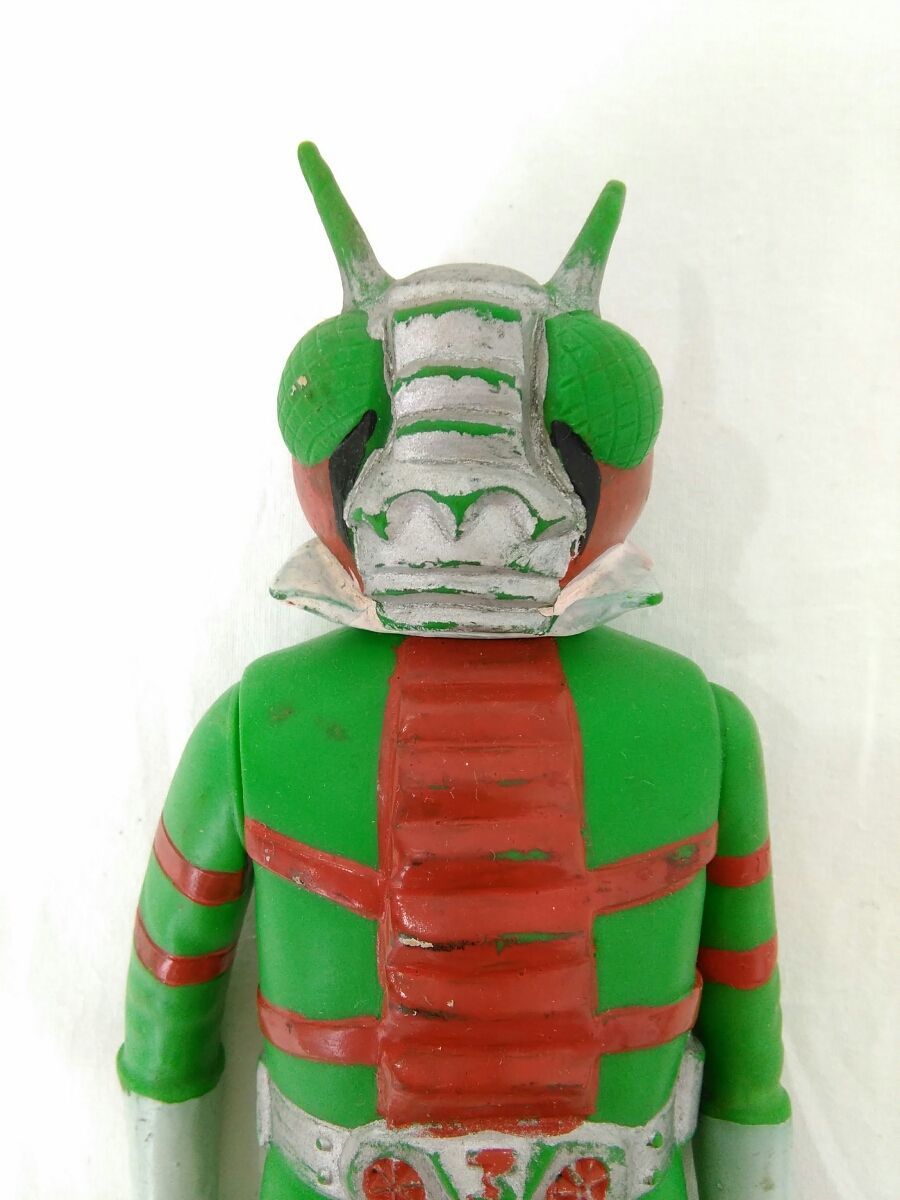 Yahoo!オークション - 【ジャンク】仮面ライダーV3 パチ ソフビ 約30cm