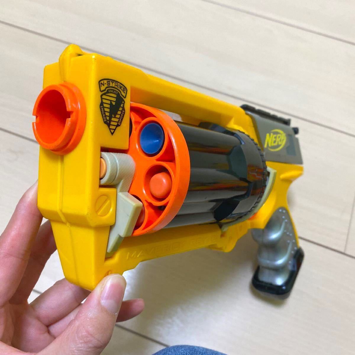 希少】NERF ナーフ 銃 トイガン 3本セット 大量スポンジ玉付き 美品