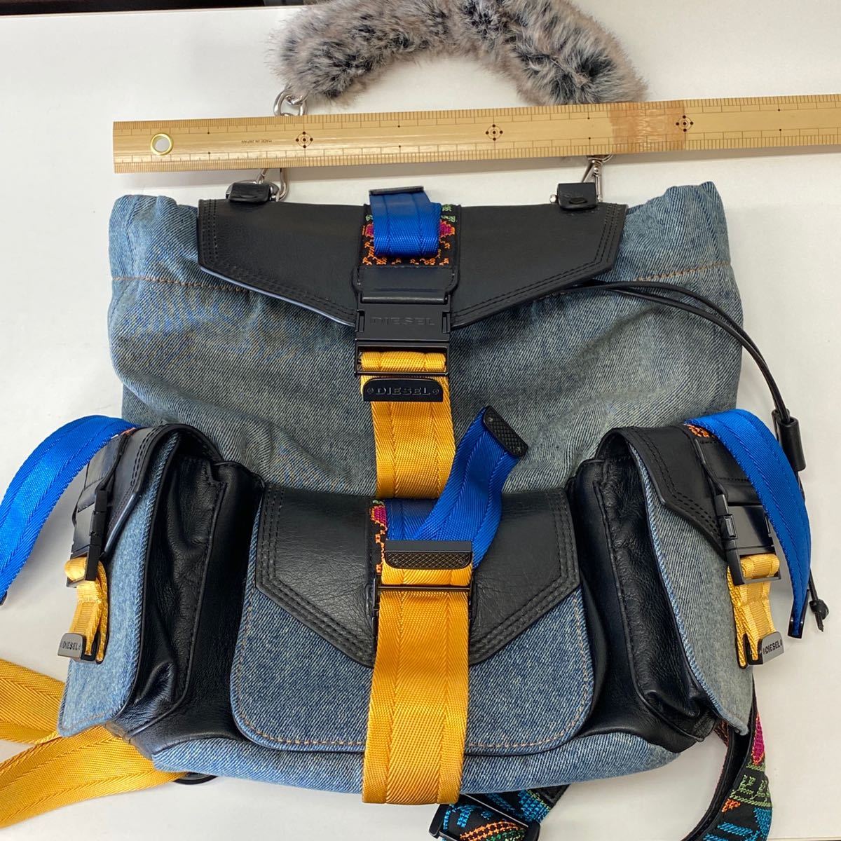 Yahoo!オークション - 【FT0207】ディーゼル DIESEL MISS-MATCH BACKPA